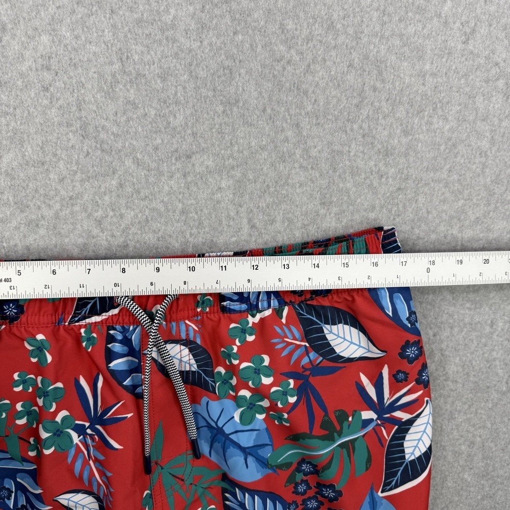 Reyn‎ Spooner Shorts Mens Large Red Floral Bamboo Blend Swim Trunks Hawaiian - Picture 9 of 13